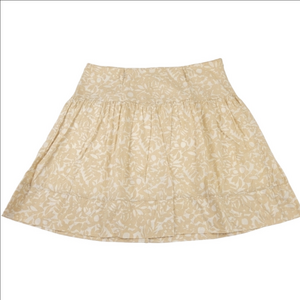 Westbound Lined Midi Tan and Cream Skirt Size 16